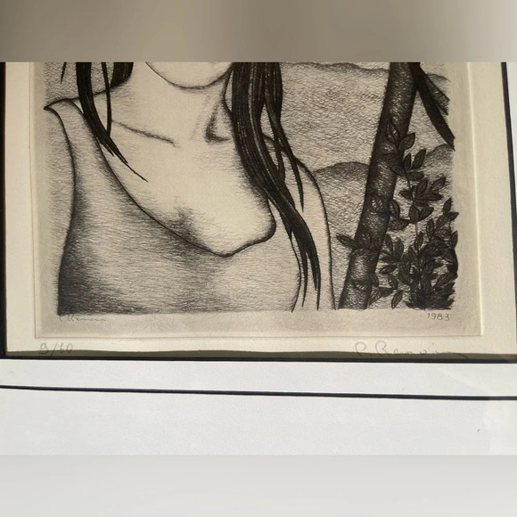 PIERRE ROLAND RENOIR greatgrandson of Pierre Auguste Set of (2) Drypoint Etching - Picture 3 of 16